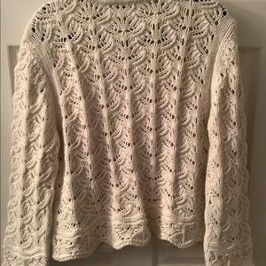 Off white lace size xl Zara cardigan